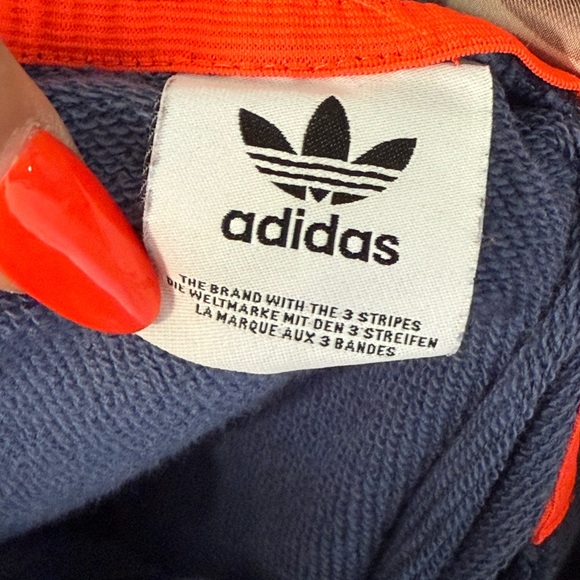 Adidas Women's Navy Tie-Dye Sweatshirt - Picture 3 of 4